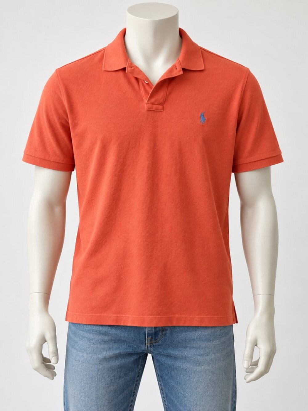 Polo Ralph Lauren Orange Coral Polo Shirt Classic Fit Large Pony Logo